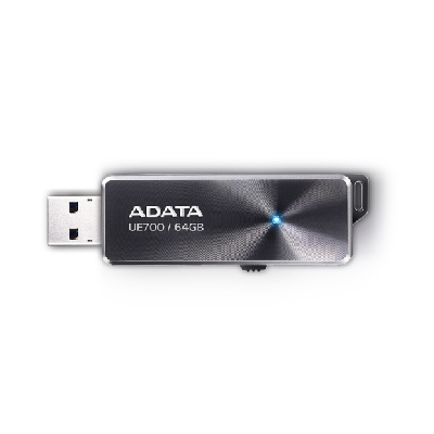 ADATA UE700 lecteur USB flash 64 Go USB Type-A 3.2 Gen 1 (3.1 Gen 1) Noir